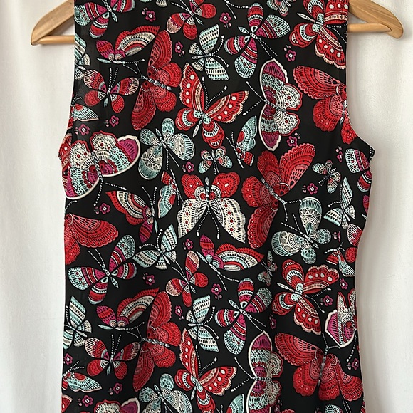 Tommy Hilfiger Colorful Butterflies Sleeveless Blouse Shirt Top **Size S** 🦋🦋 - Picture 5 of 6